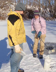 Collecting water samples